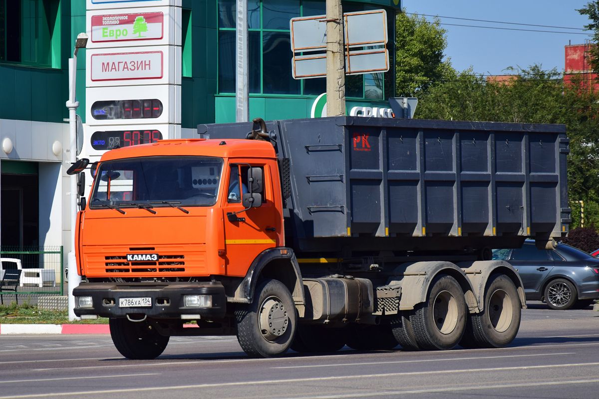 Волгоградская область, № К 786 ХА 134 — КамАЗ-65115-62