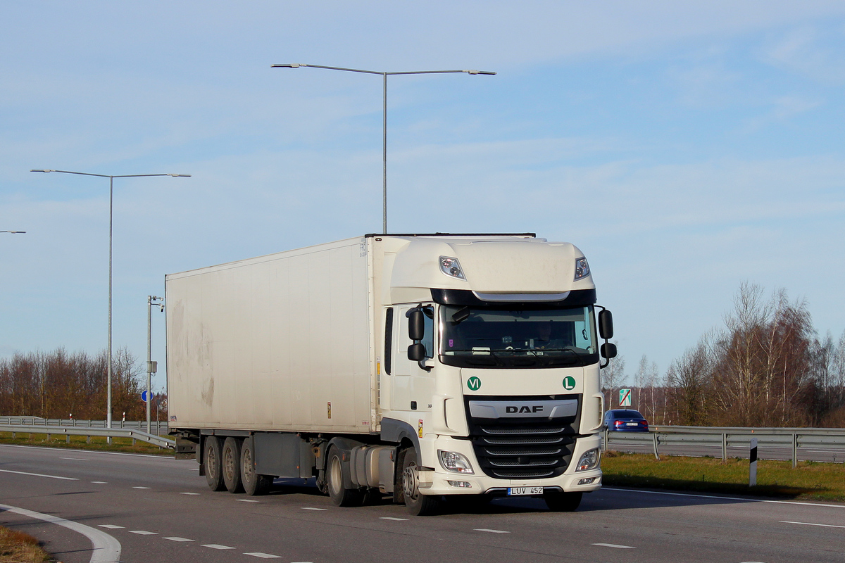 Литва, № LUV 452 — DAF XF Euro6 FT