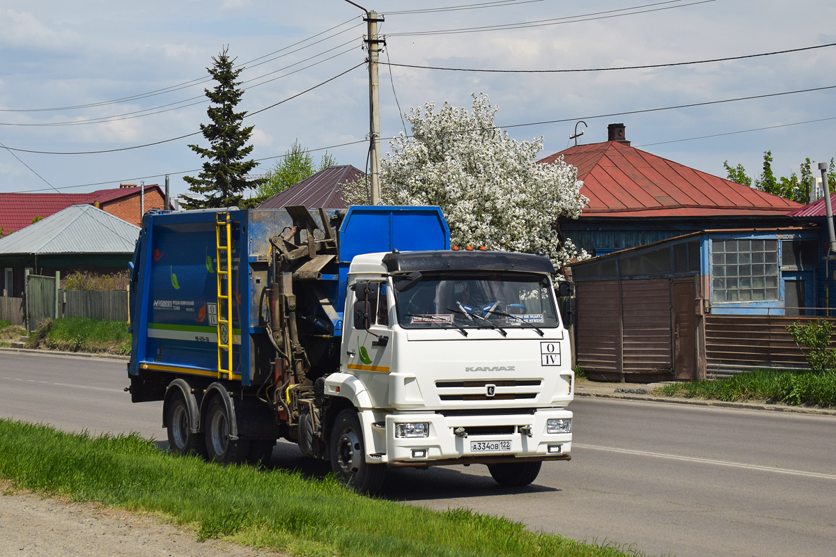 Алтайский край, № А 334 ОВ 122 — КамАЗ-65115-50