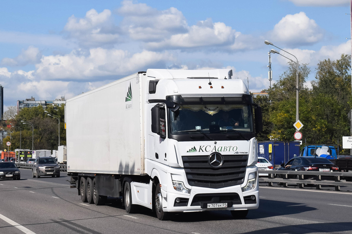 Адыгея, № К 707 ВК 01 — Mercedes-Benz Actros '18 1845 [Z9M]