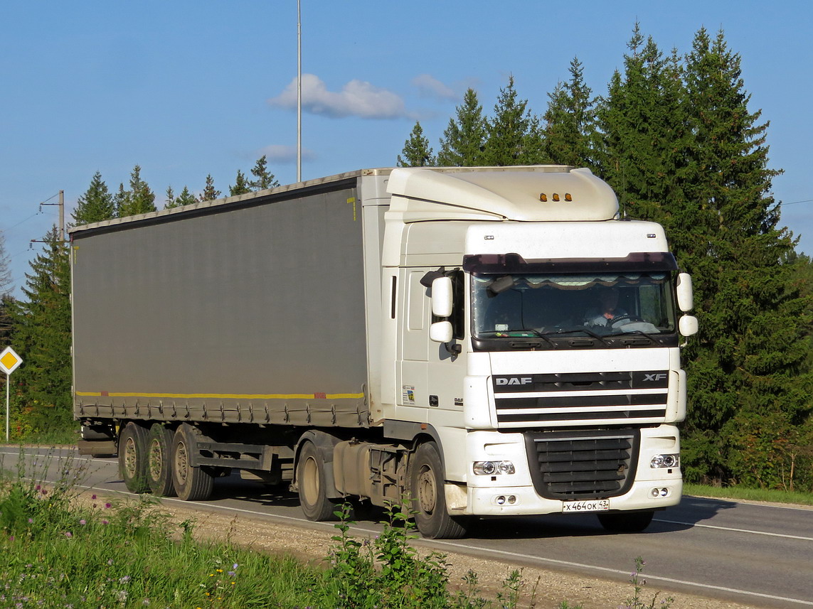 Кировская область, № Х 464 ОК 43 — DAF XF105 FT