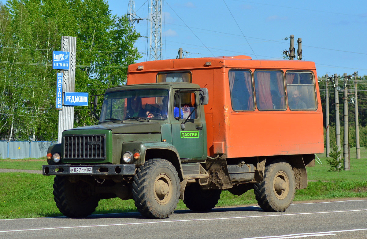 Башкортостан, № В 827 СУ 02 — ГАЗ-3308 «Садко»