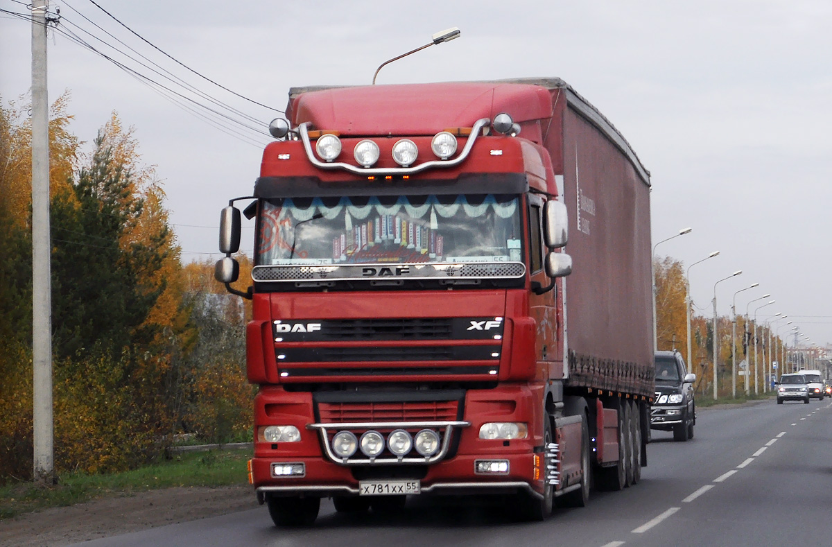 Омская область, № Х 781 ХХ 55 — DAF XF95 FT