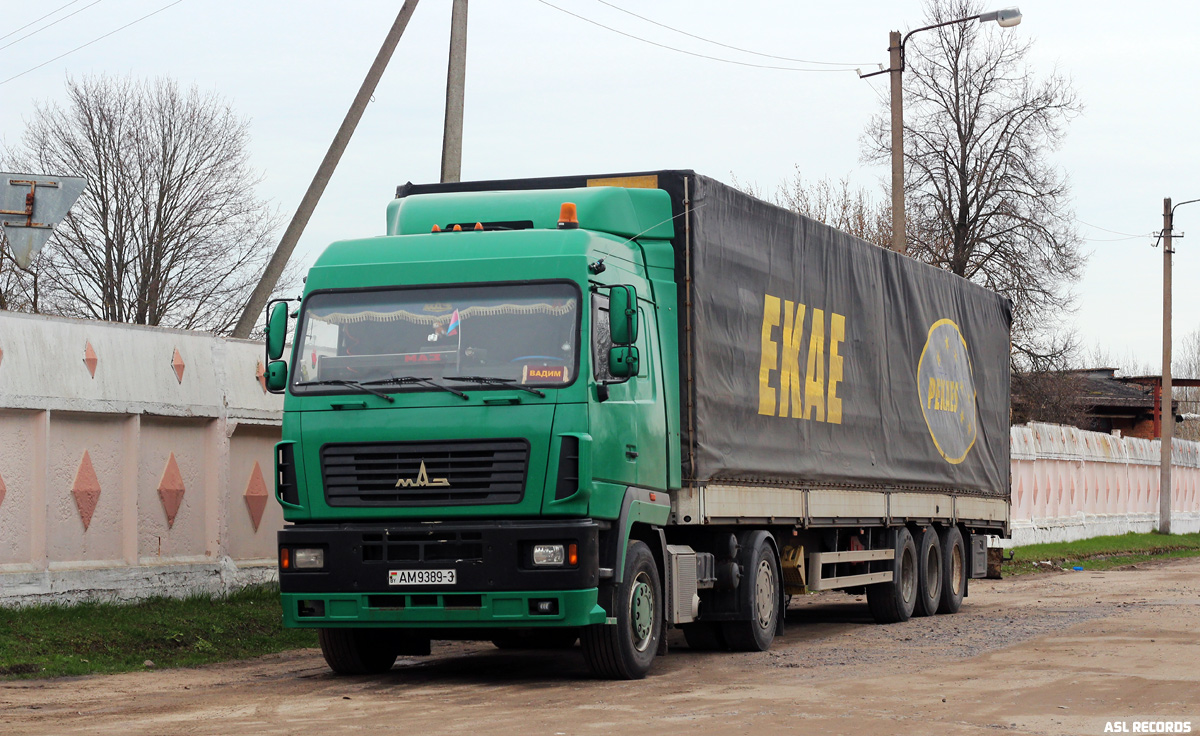 Гомельская область, № АМ 9389-3 — МАЗ-5440 (общая модель)