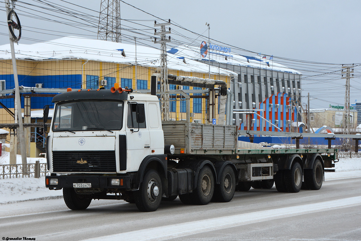 Саха (Якутия), № К 703 ЕН 14 — МАЗ-6422A8