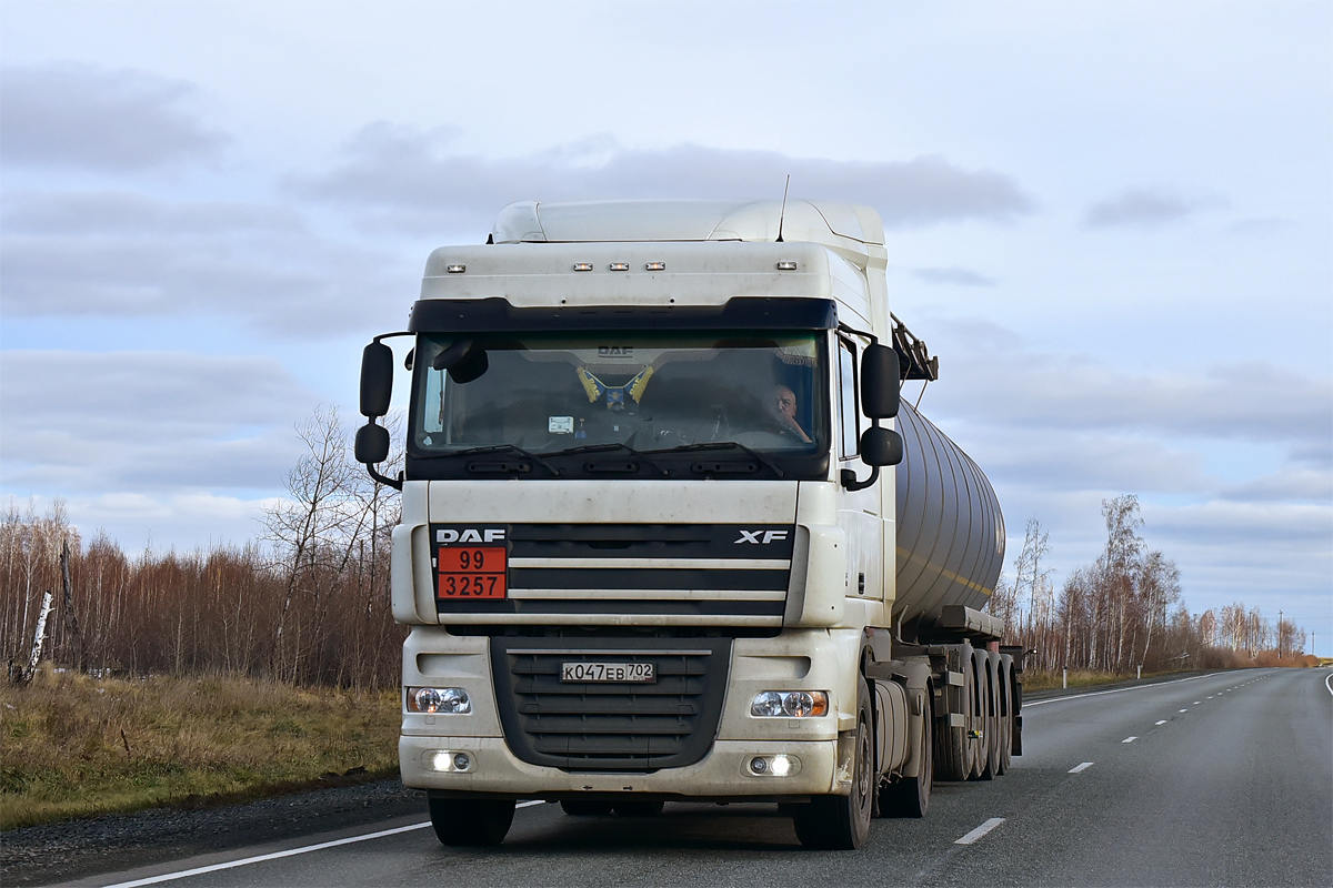 Башкортостан, № К 047 ЕВ 702 — DAF XF105 FT