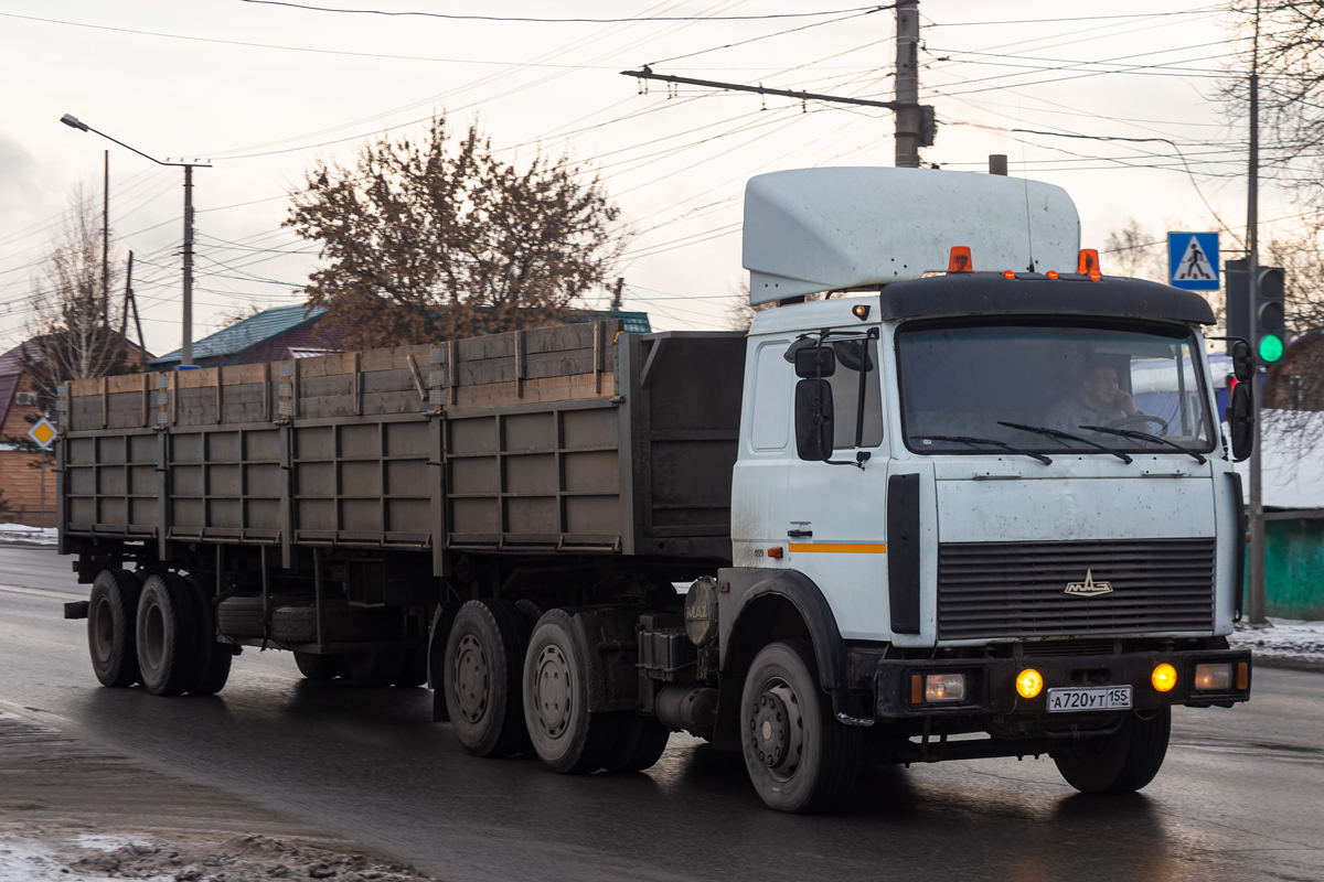 Омская область, № А 720 УТ 155 — МАЗ-6422 (общая модель)