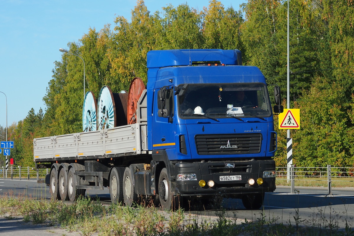 Ханты-Мансийский автоном.округ, № В 582 ЕТ 186 — МАЗ-6430C9