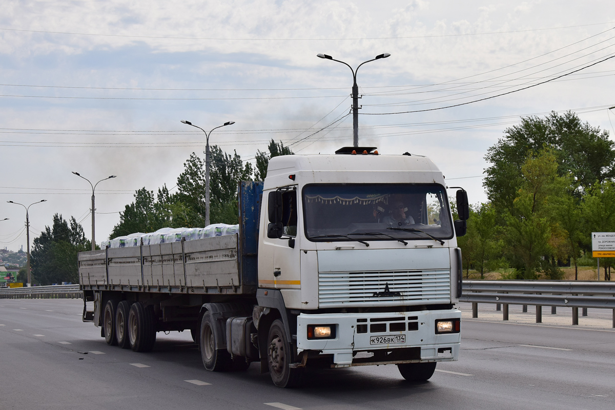 Волгоградская область, № К 926 ВК 134 — МАЗ-5440A5