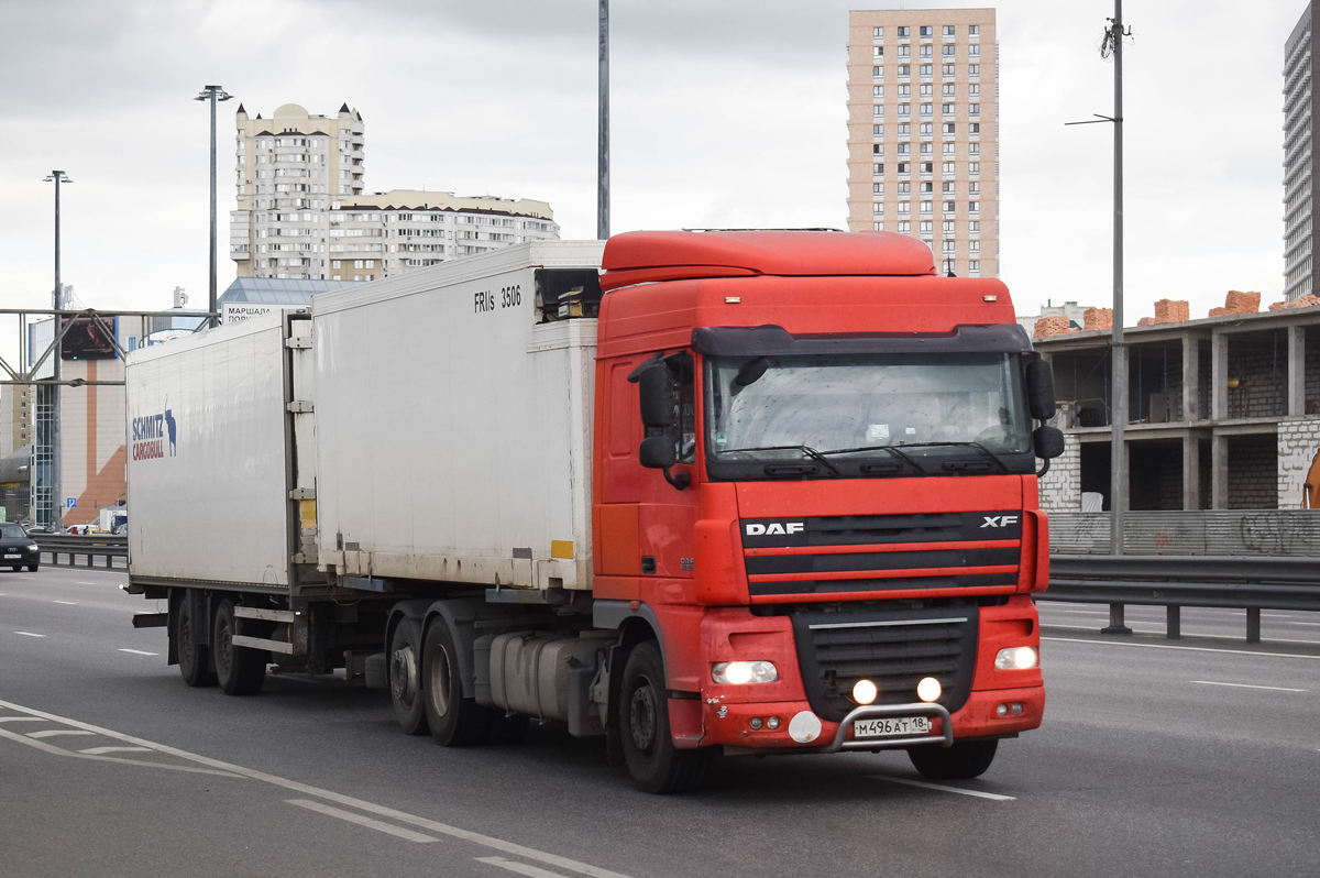 Удмуртия, № М 496 АТ 18 — DAF XF105 FAR