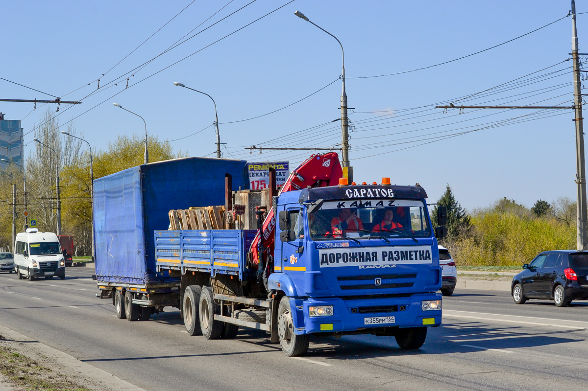 Саратовская область, № К 355 РМ 164 — КамАЗ-65117-L4(19)