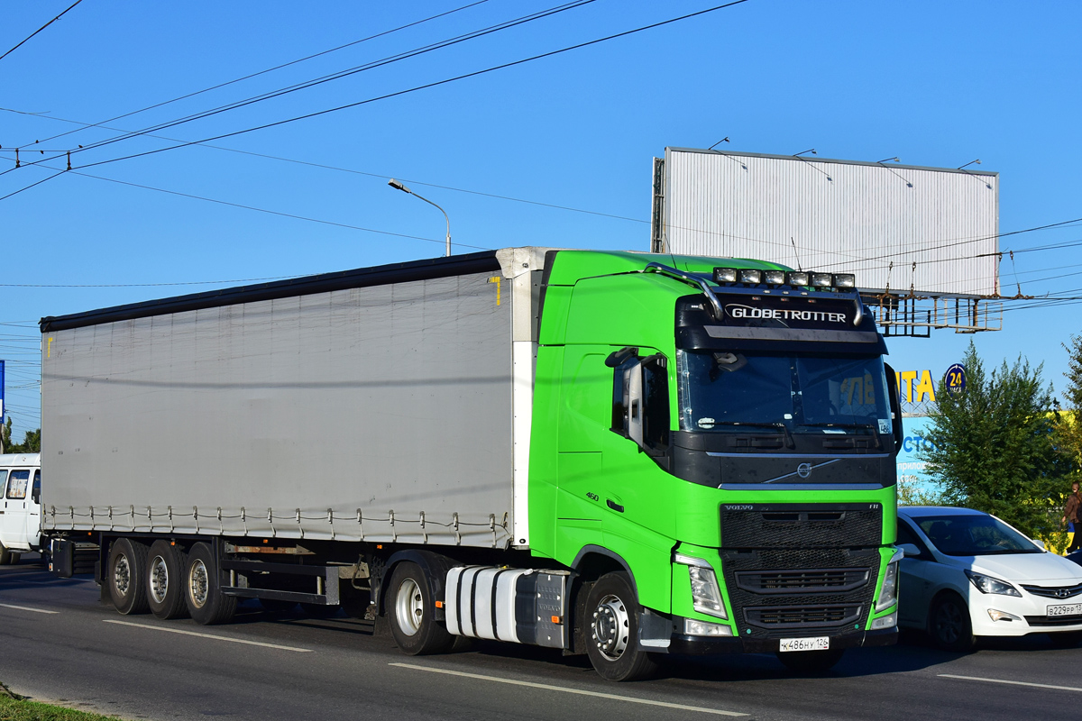 Ставропольский край, № К 486  НУ 126 — Volvo ('2012) FH.460