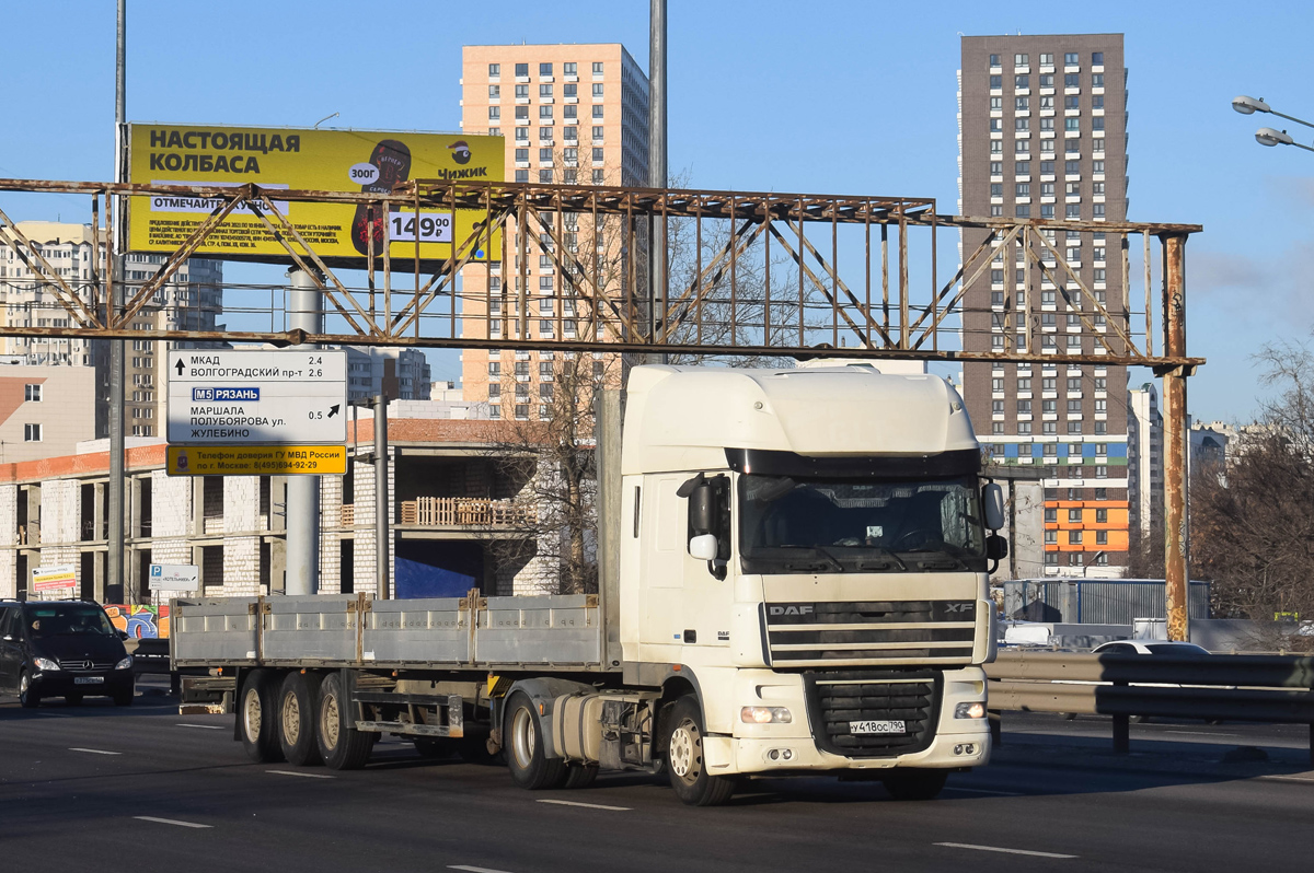 Московская область, № У 418 ОС 790 — DAF XF105 FT