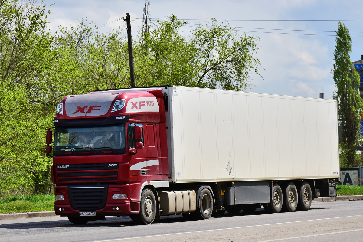 Самарская область, № С 592 АО 178 — DAF XF105 FT