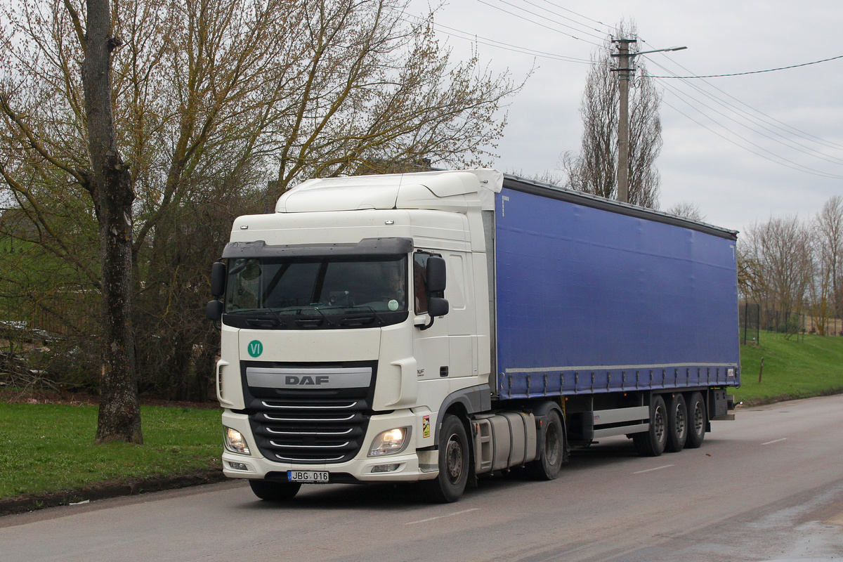 Литва, № JBG 016 — DAF XF Euro6 FT