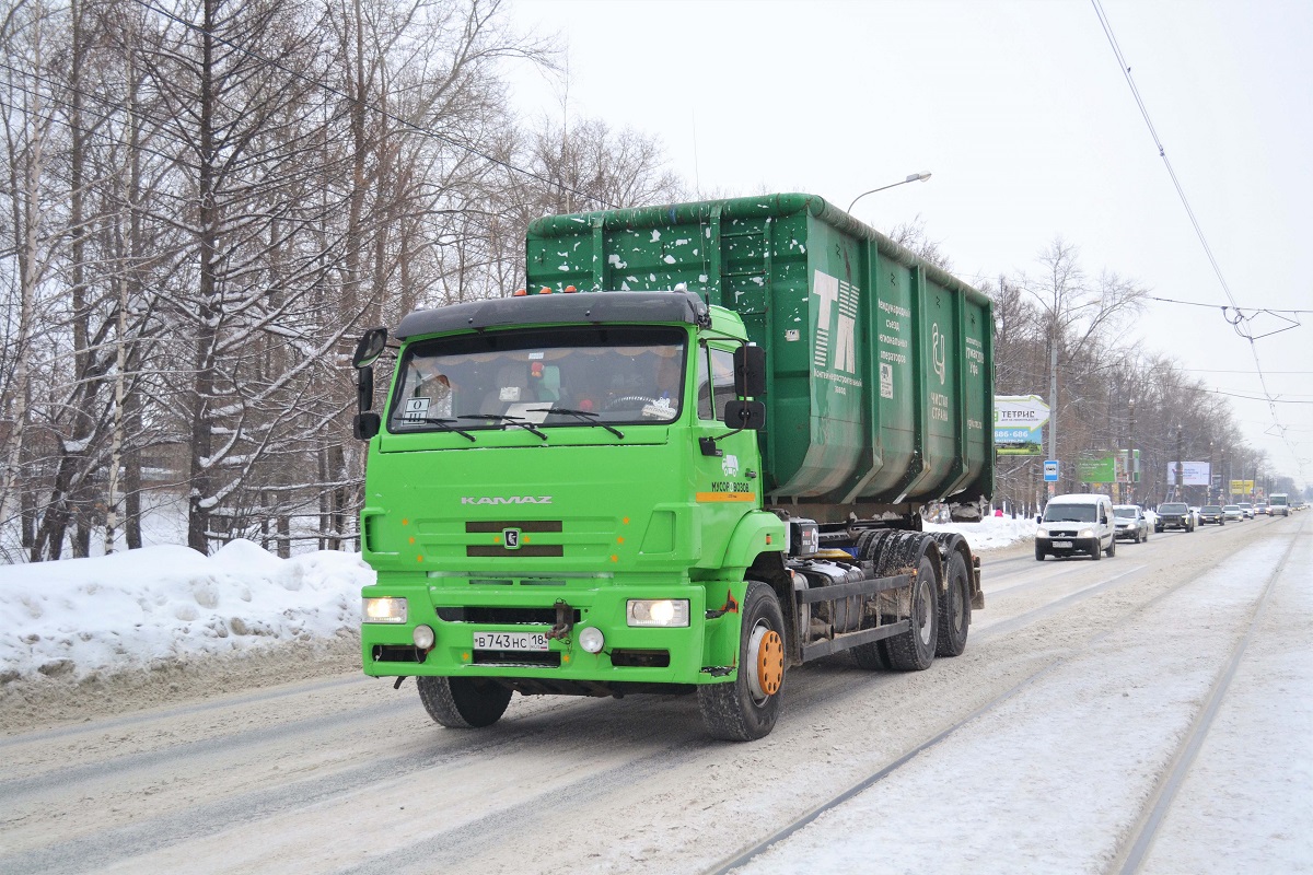 Удмуртия, № В 743 НС 18 — КамАЗ-6520 (общая модель)