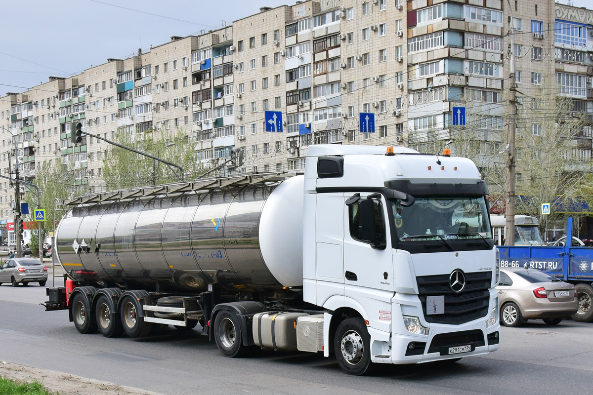 Волгоградская область, № К 291 СМ 134 — Mercedes-Benz Actros '18 1845 [Z9M]