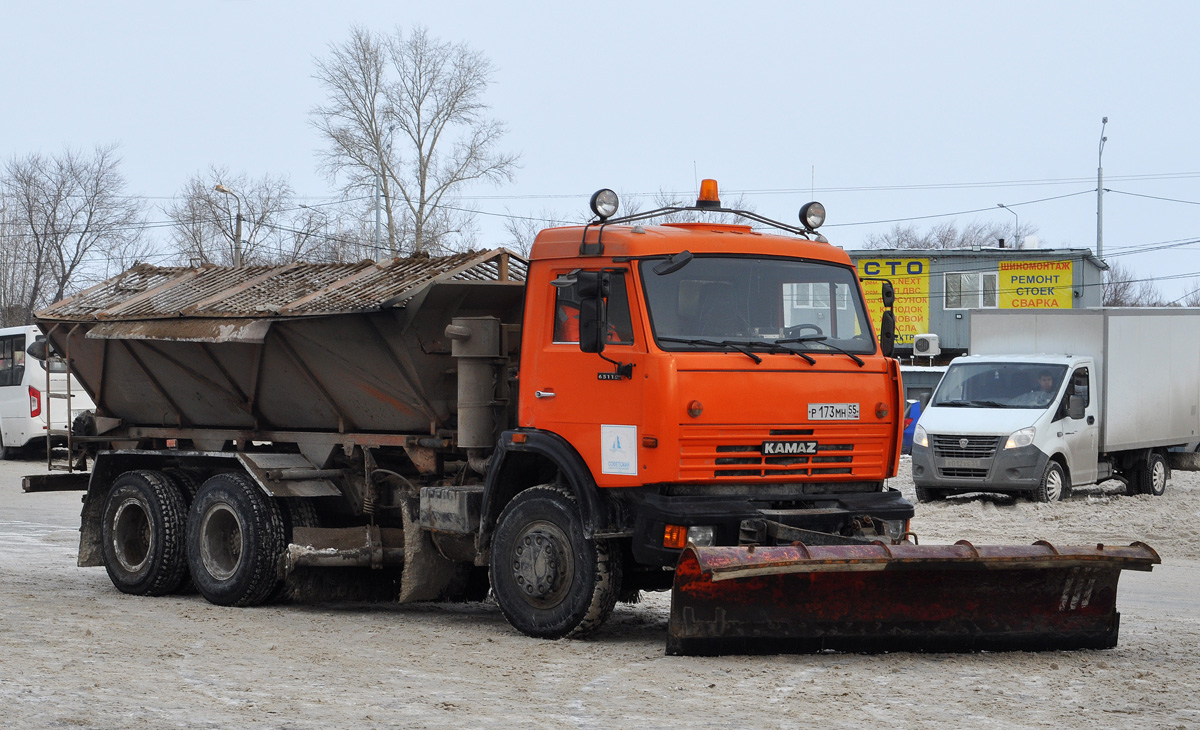 Омская область, № Р 173 МН 55 — КамАЗ-65115-62