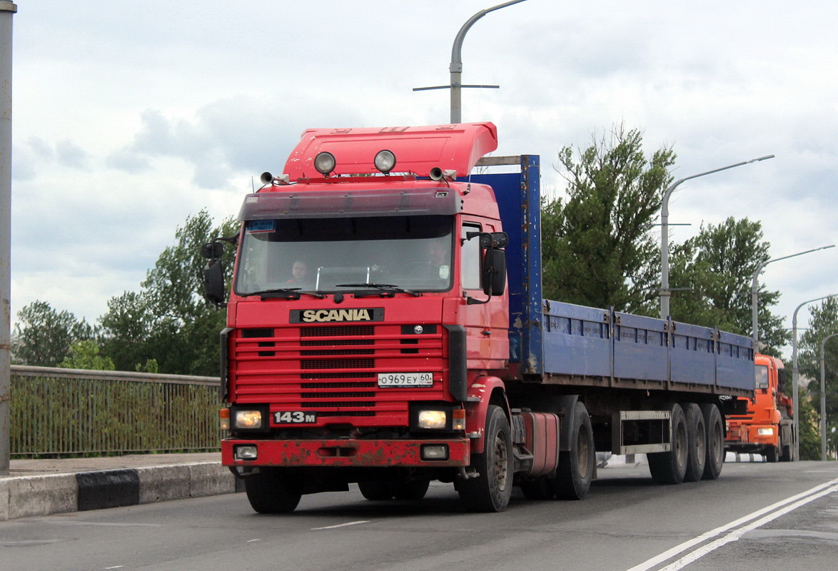 Псковская область, № О 969 ЕУ 60 — Scania ('1996, общая модель)