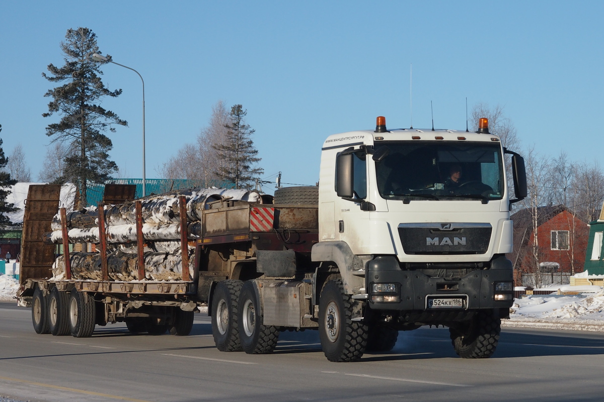 Ханты-Мансийский автоном.округ, № В 524 КХ 186 — MAN TGS ('2007) 33.440