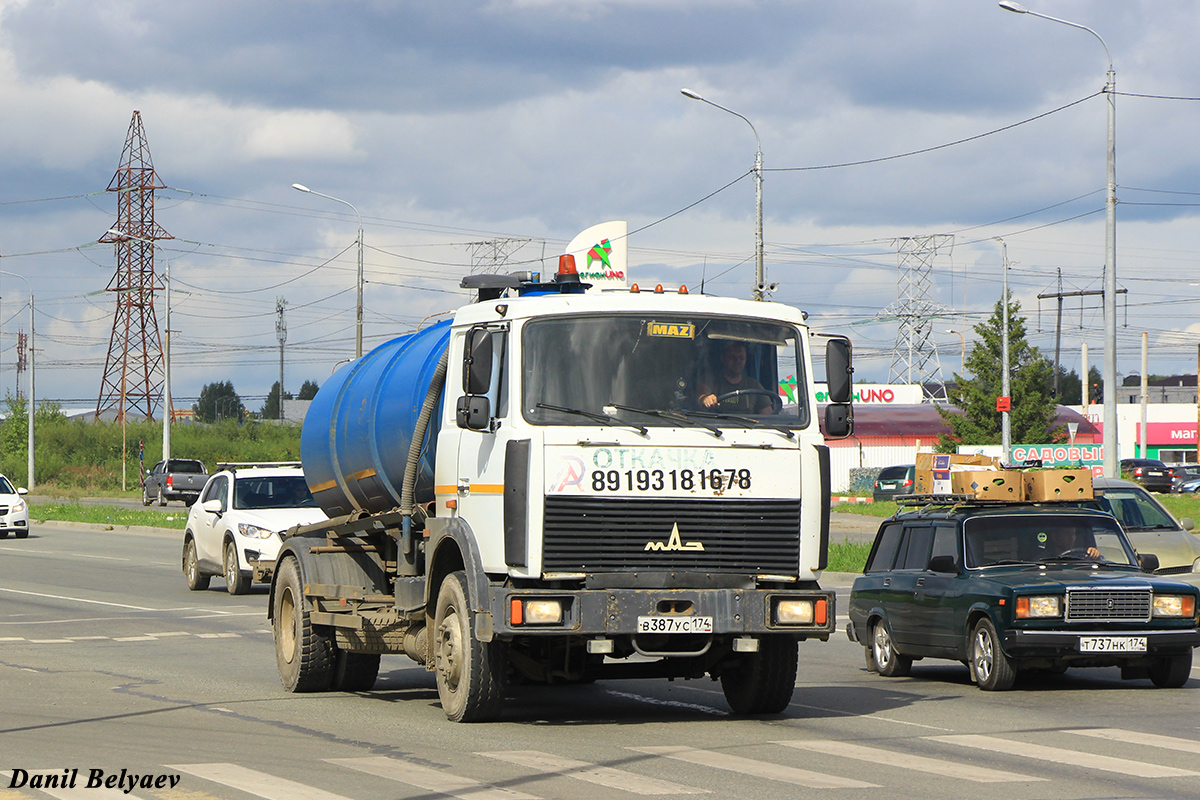 Челябинская область, № В 387 УС 174 — МАЗ-5336A3