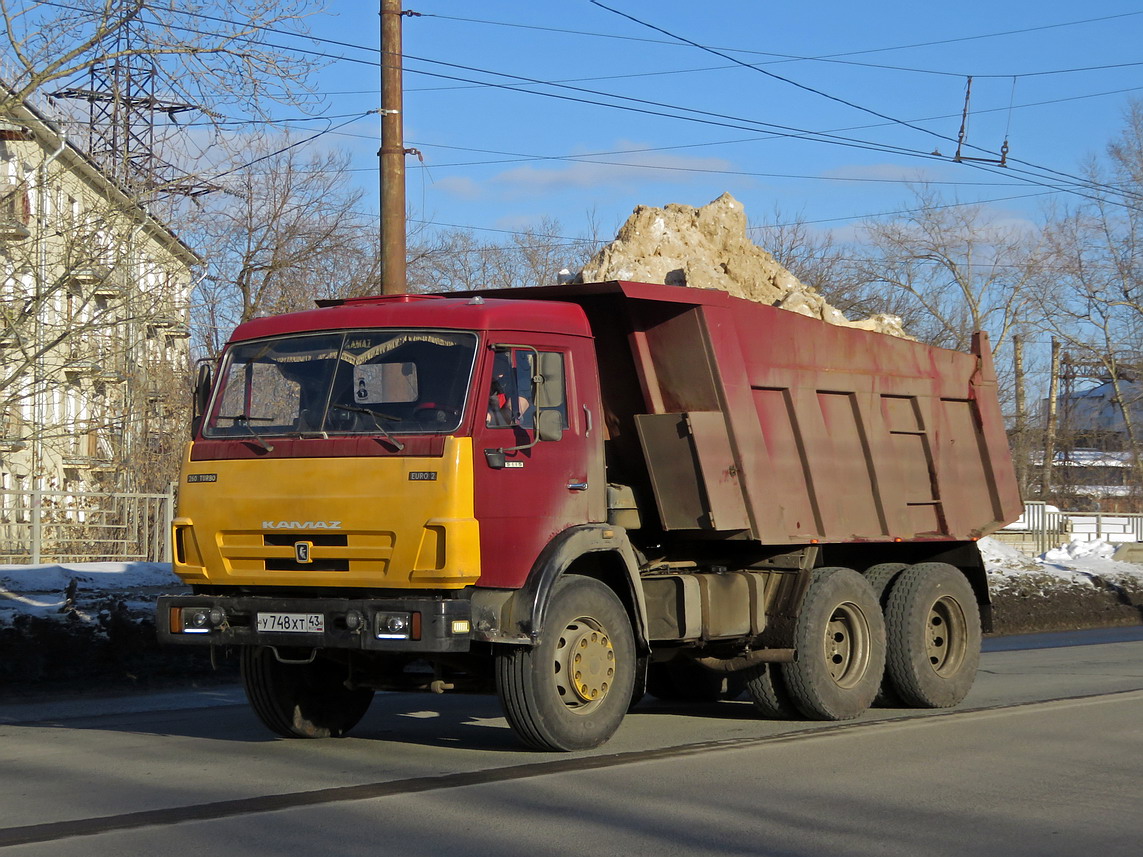 Кировская область, № У 748 ХТ 43 — КамАЗ-65115-02 [65115C]