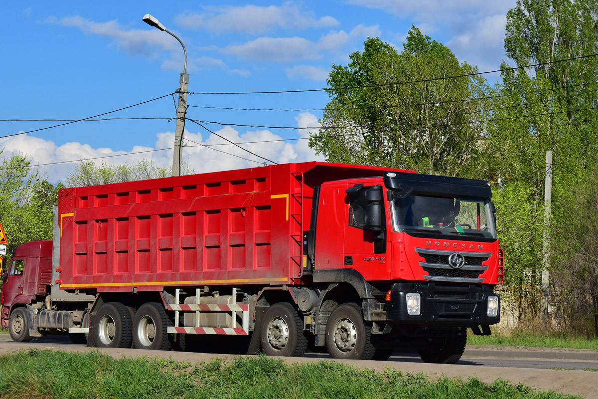 Волгоградская область, № (34) Б/Н 0058 — Hongyan Genlyon; Волгоградская область — Автомобили без номеров; Волгоградская область — Новые автомобили