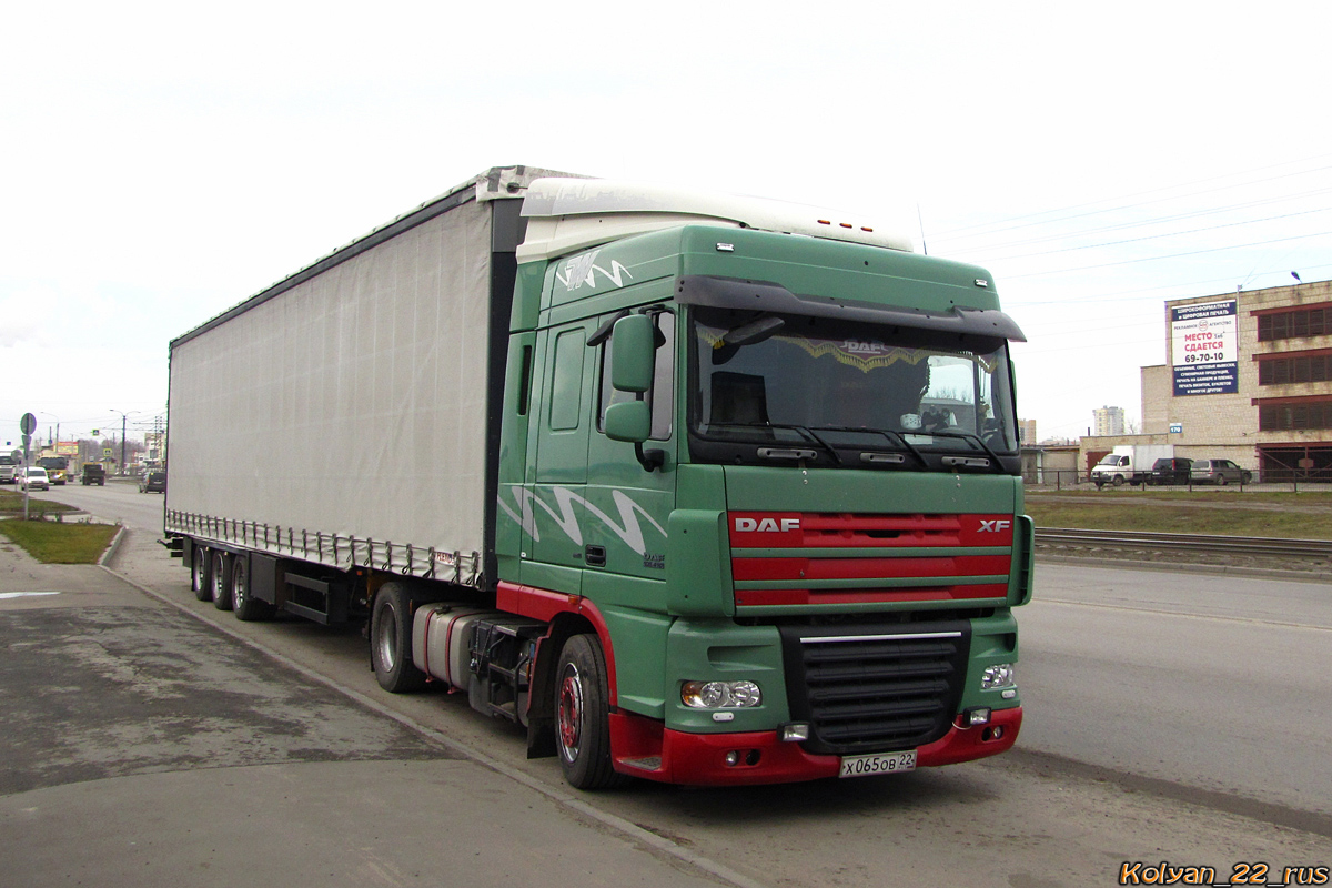 Алтайский край, № Х 065 ОВ 22 — DAF XF105 FT