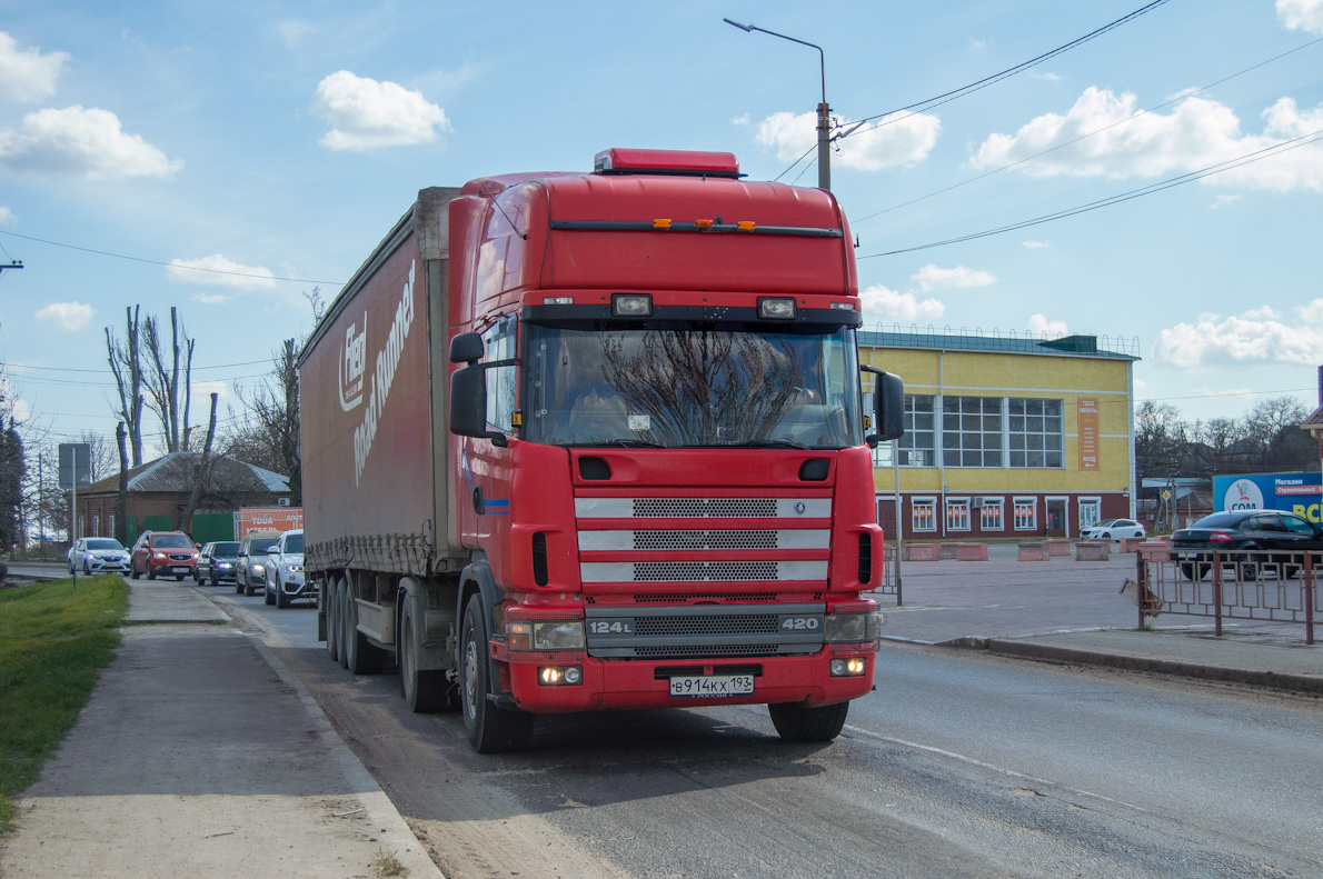 Краснодарский край, № В 914 КХ 193 — Scania ('1996) R124L