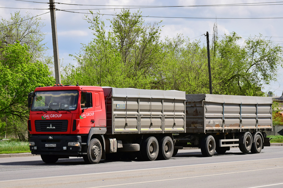 Волгоградская область, № К 102 НО 134 — МАЗ-65012J