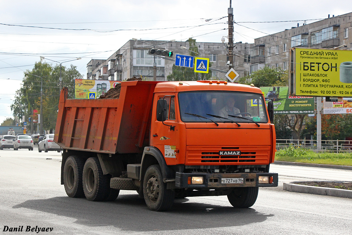 Свердловская область, № Х 727 НВ 96 — КамАЗ-65115-62