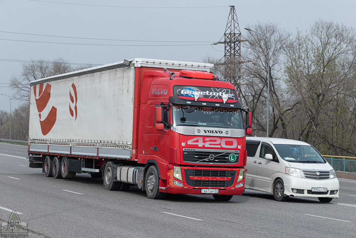 Алматы, № 667 ABP 02 — Volvo ('2008) FH.420