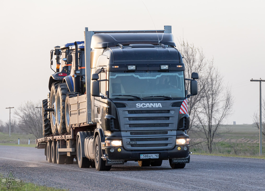 Костанайская область, № 588 AFL 10 — Scania ('2004) R420; Костанайская область — Новая спецтехника