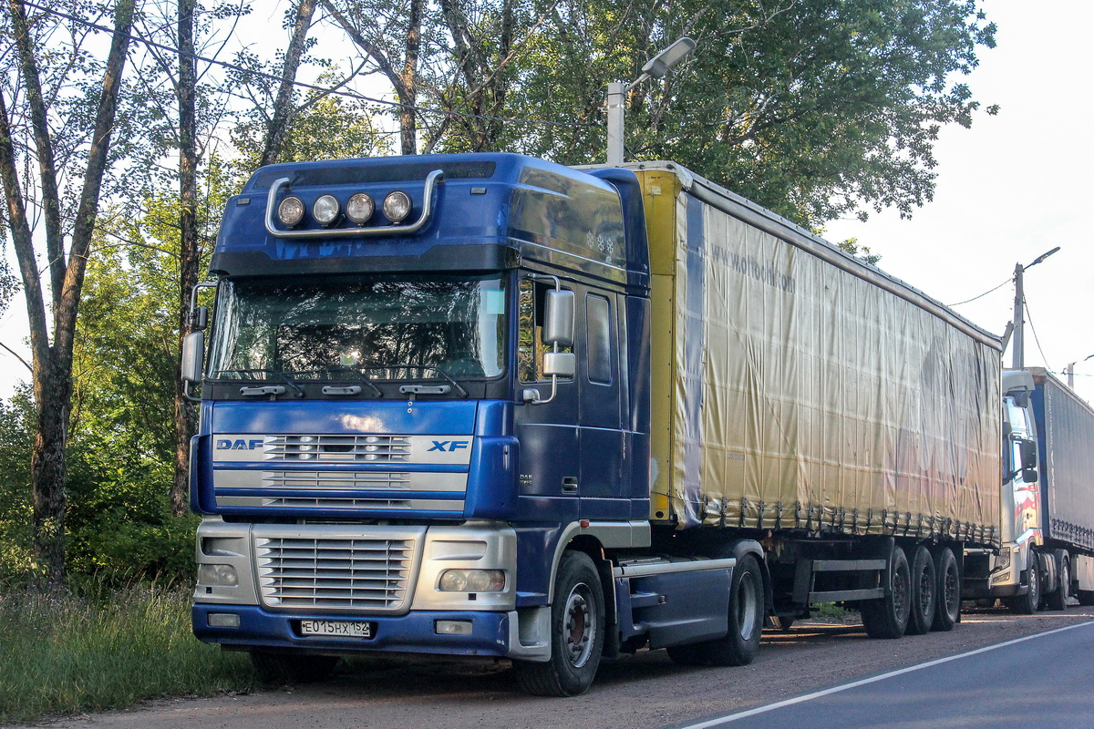 Нижегородская область, № Е 015 НХ 152 — DAF XF95 FT