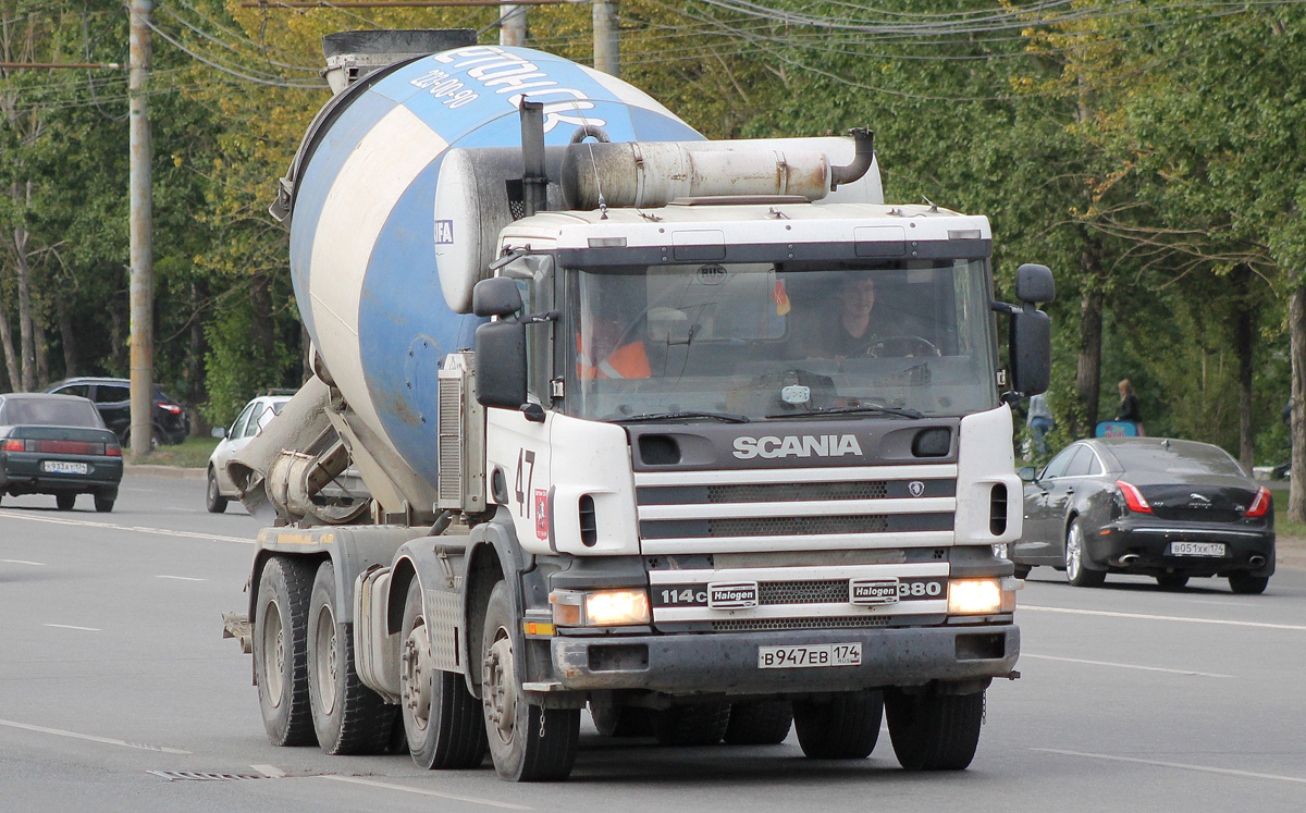 Челябинская область, № В 947 ЕВ 174 — Scania ('1996) P114C