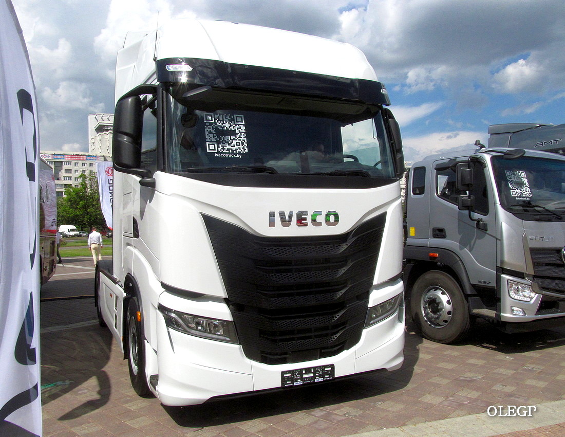 Минск, № (BY-7) Б/Н 0255 — IVECO S-Way ('2019); Минск — Автомобили без номеров; Минск — Новые автомобили; Минск — Выставка "БАМАП-2024"