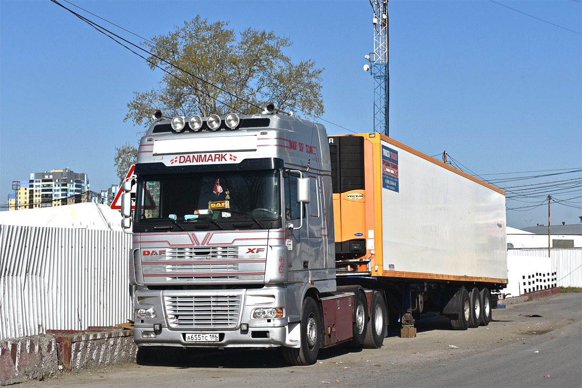 Ханты-Мансийский автоном.округ, № А 655 ТС 186 — DAF XF95 FTG