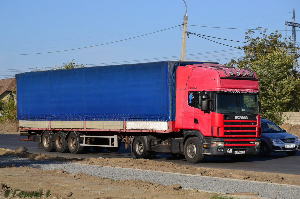 Волгоградская область, № Р 574 НС 34 — Scania ('1996, общая модель)