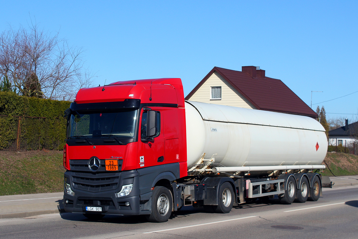 Литва, № LGK 907 — Mercedes-Benz Actros ('2018)