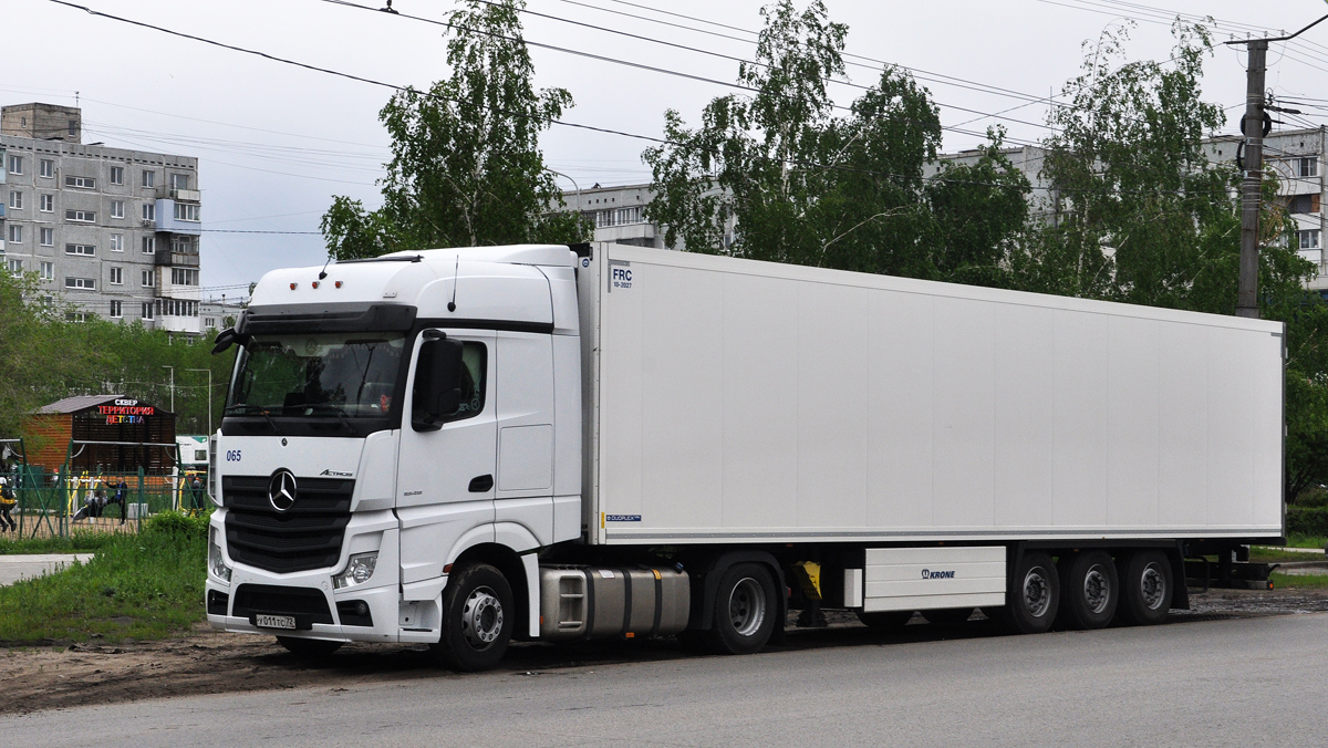 Тюменская область, № У 011 ТС 72 — Mercedes-Benz Actros '11 1845 [Z9M]