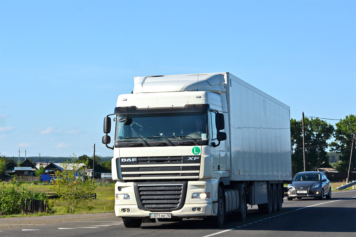 Костанайская область, № 071 BA 10 — DAF XF105 FT