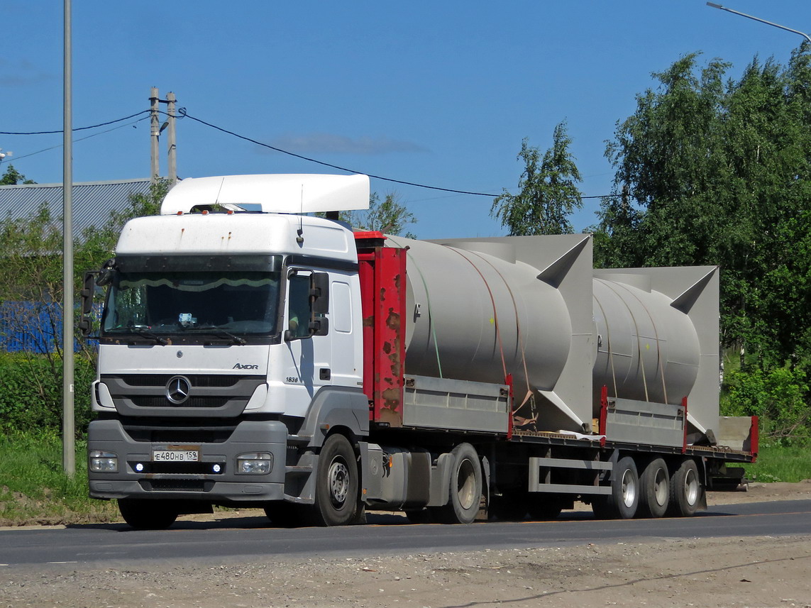 Пермский край, № Е 480 НВ 159 — Mercedes-Benz Axor 1836 [Z9M]