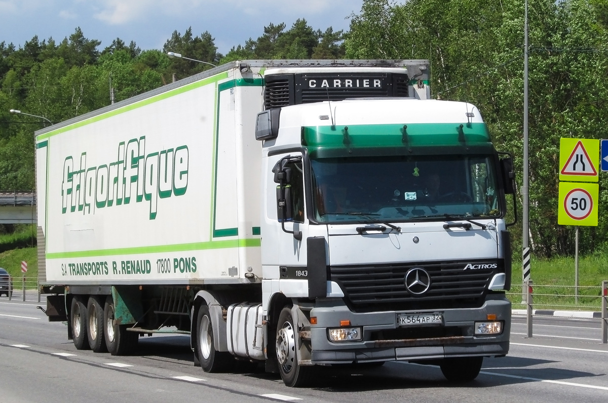 Брянская область, № К 564 АР 32 — Mercedes-Benz Actros ('1997) 1843