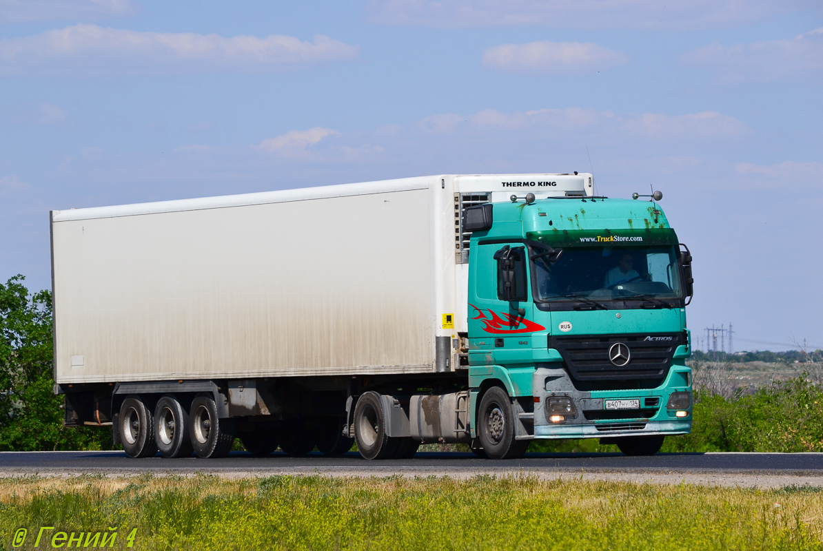 Волгоградская область, № В 407 НУ 134 — Mercedes-Benz Actros ('2003) 1846