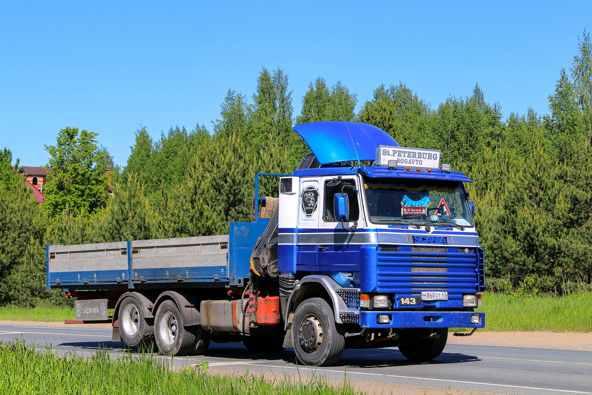 Ленинградская область, № М 860 ОТ 47 — Scania (II) R143M