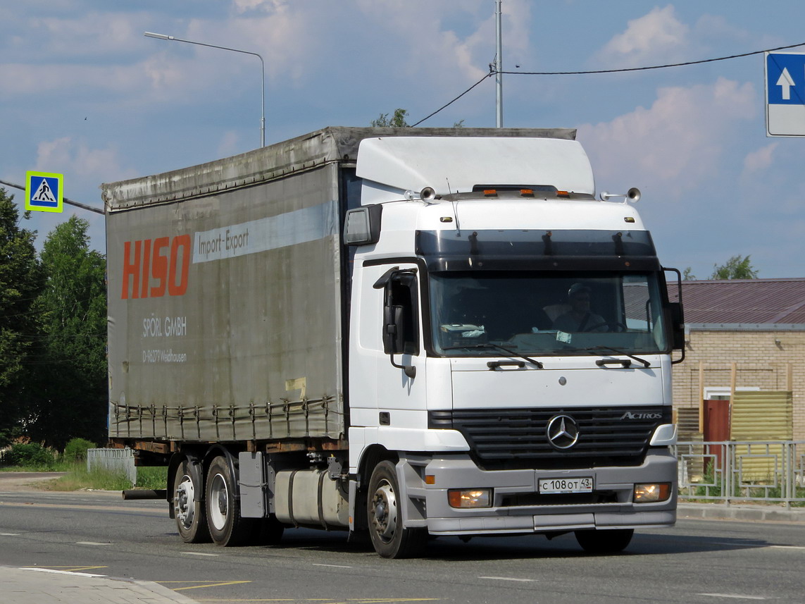 Кировская область, № С 108 ОТ 43 — Mercedes-Benz Actros ('1997) 2543