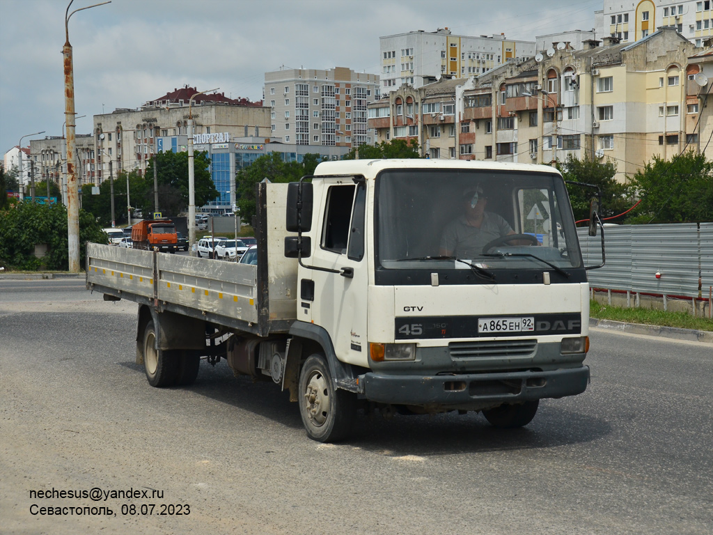 Севастополь, № А 865 ЕН 92 — DAF 45 FA