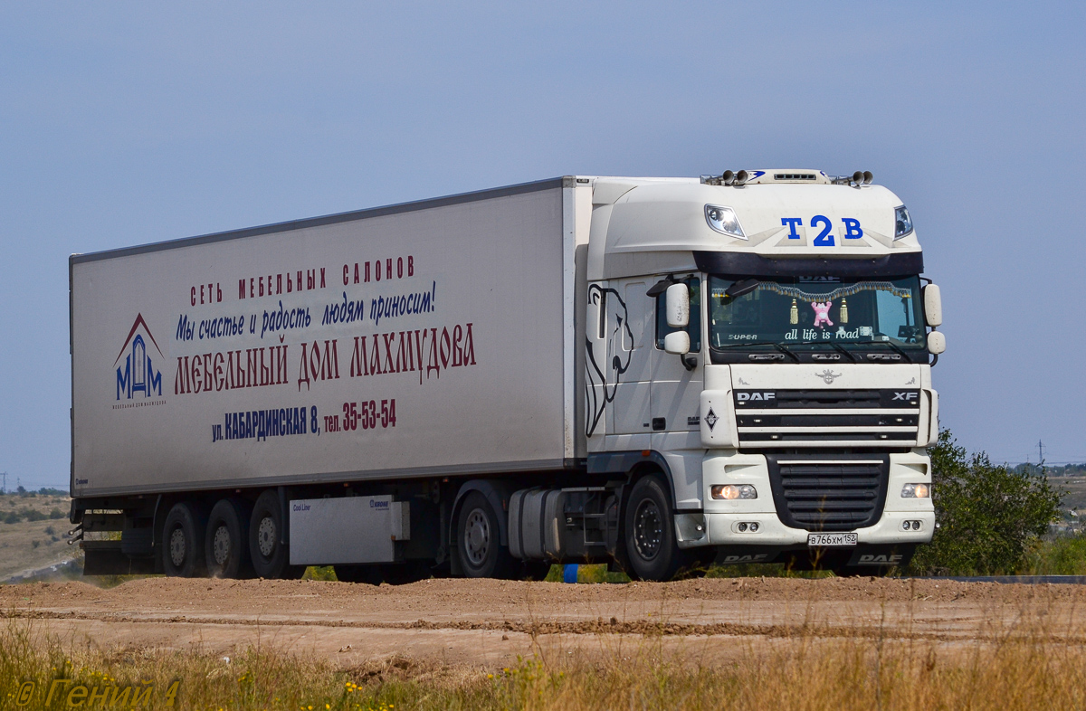 Астраханская область, № В 766 ХМ 152 — DAF XF105 FT