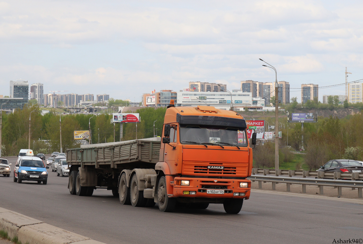 Красноярский край, № Х 102 АР 124 — КамАЗ-6460 [646000]