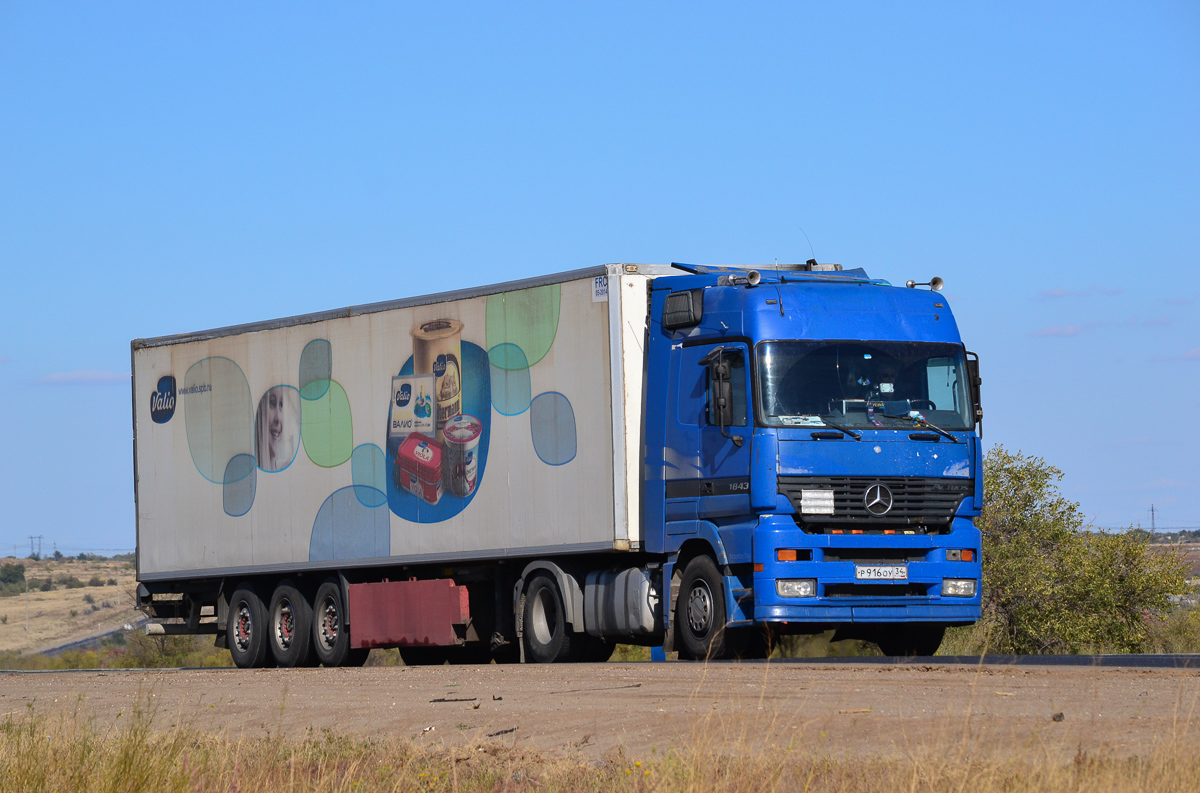 Волгоградская область, № Р 916 ОУ 34 — Mercedes-Benz Actros ('1997) 1843